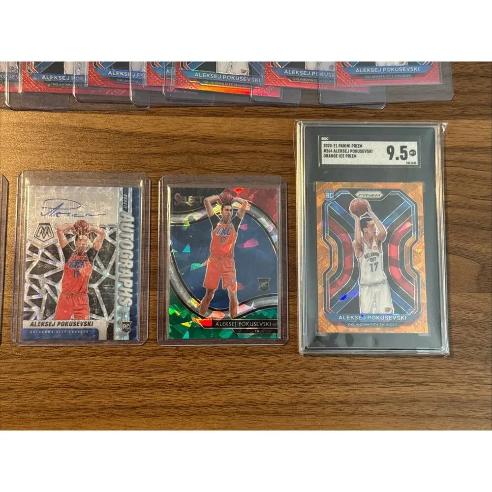 2020 Panini Prizm Fast Break, ICE,Wave, Auto Aleksej Pokusevski RC Lot (35)